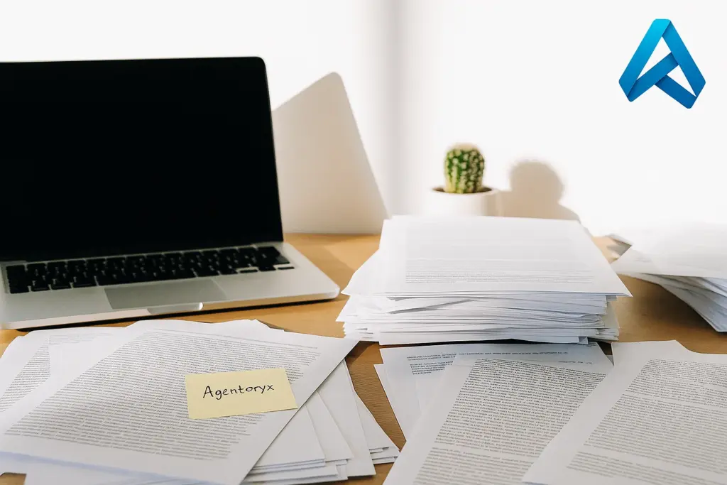 Agentoryx landingpage marketing asset ad creative visual dokumente